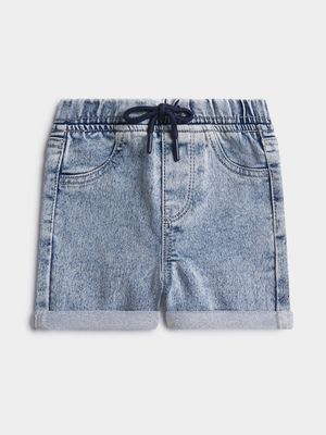 Jet Toddler Boys Light Wash Denim Shorts