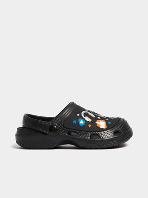 Jet Older Boys Black Gamer Clog