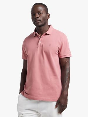 Mens TS Pique Pink Golfer