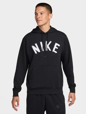 Mens Nike Dri-Fit Swoosh Fleece Pullover Black Hoodie