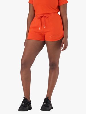 Women's Steve Madden Orange Tamsyn Jogger Shorts