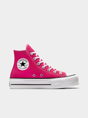 Women's Converse Chuck Taylor All Star Lift Cerise Pink/White/Black Sneakers