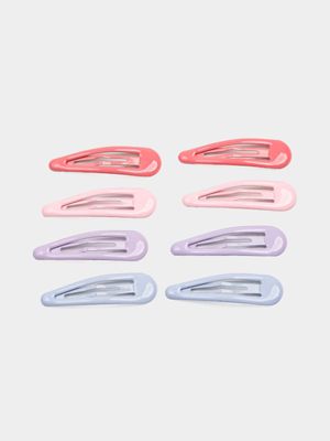 Girl's Pastel 8-Pack Hair Clips