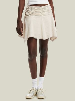 Women's Cotton On Beige Georgie Hanky Hem Mini Skirt