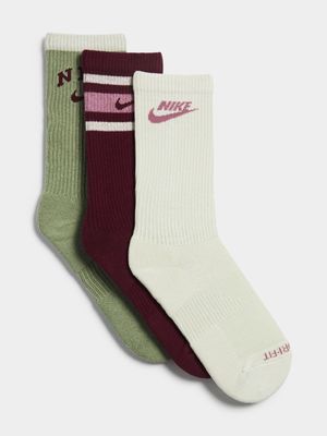 Nike Unisex Everyday Plus Cush Crew Multicolour Socks