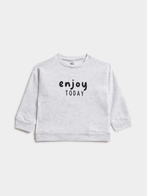 Jet Toddler Boys Grey Melange Enjoy Today Active Top