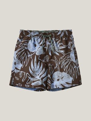 Cotton On Kids Boy Brown Bailey Board Shorts