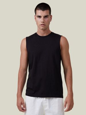 Men's Cotton On Black Organic Muscle Top