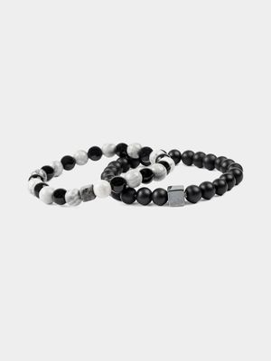 Men's Markham Mixed Marble Stone Bead Pack