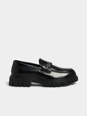 Men's Black Chunky Loafer