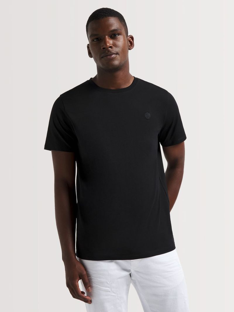 Fabiani Men s 2 Pack Crew Neck Black T Shirt Bash