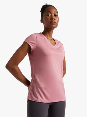 Womens TS Dusty Pink Performance Tee