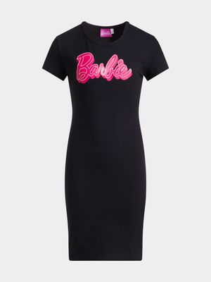 Jet Older Girl Black Barbie Bodycon Dress