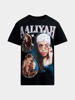 Jet Older Girls Black Aaliyah Oversized T-Shirt