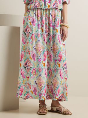 Women's Iconography Co-ord Maxi Skirt