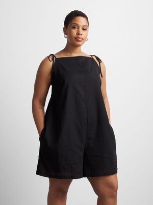 Women's Canvas Tie Strap Shortall