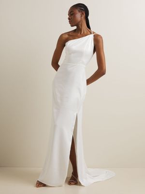 Women's Iconography Asymmetric Wedding Dress