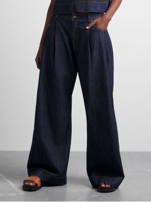 Women's Canvas Co-ord Denim Wide Leg Pant