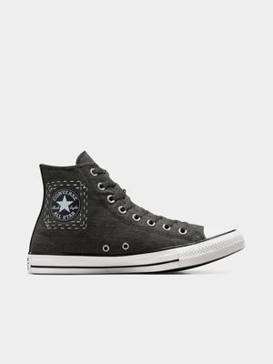 Converse Men's CTAS Worn In Mid Charcoal Sneaker