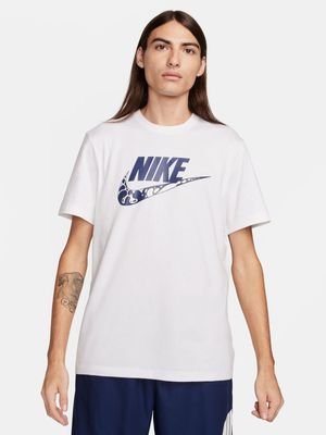 Mens Nike Sportswear Futura White Tee