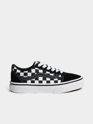 Junior Pre-School Vans Ward Check Black/White Sneakers