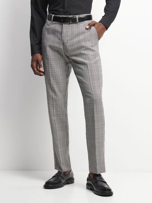 Jet Men's Brown Check Trousers