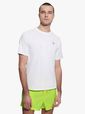 Men's Guess Pure White Basic T-Shirt