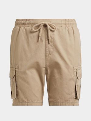 Older Boy's Natural Utility Shorts