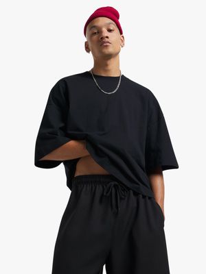 Men's Black Oversized Top