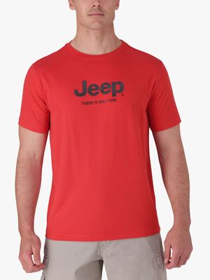 Men's Jeep Red Iconic Collection T-Shirt