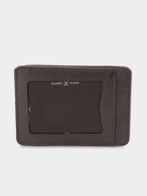 Daniel Klein Brown Leather Card Holder