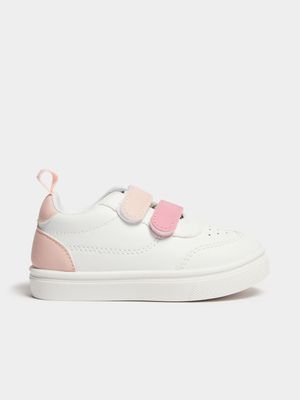 Jet Toddler Girls Pink/White Court Sneaker