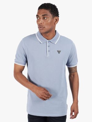 Men's Guess Blue Tipped Core Polo