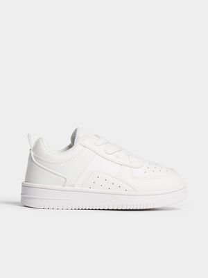 Jet Older Girls White Court Sneaker