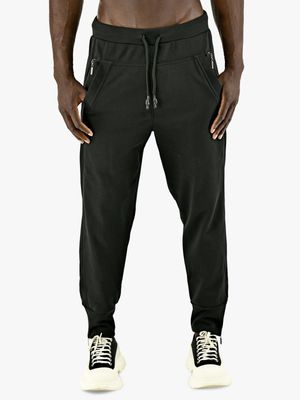 Men's Zeitgeist Black Fleece Zip Cuff Joggers