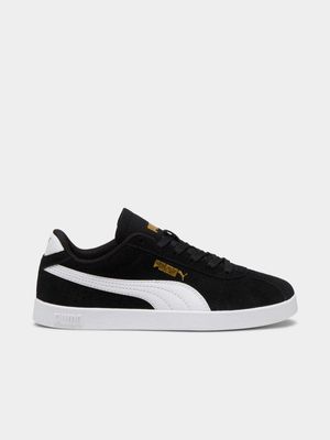 Junior Grade School Puma Club 2 Black/White Sneakers