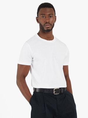 Men's Markham Crew Neck Basic White T-Shirt