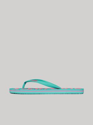 Women's Superdry Blue Vintage Vegan Flip Flops