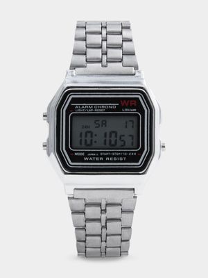 Women's Silver Digital Watch