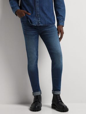 Men's Relay Jeans Sustainable Super Skinny Mid Blu Jeans