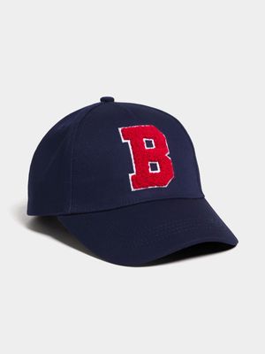 Jet Younger Boys Navy B Slogan Cap