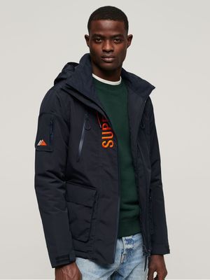 Men's Superdry Navy Embroidered Windbreaker Jacket