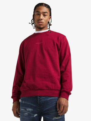 Redbat Classics Men's Core Burgundy Crew Sweat Top