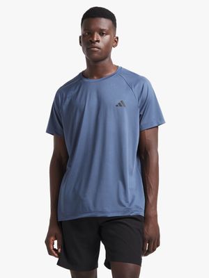 Mens adidas Training Essential Navy Base Tee