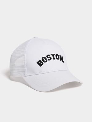 Jet Older Girls White Boston Cap