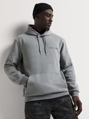 Men's Relay Jeans Basic Grey Melange Hoodie