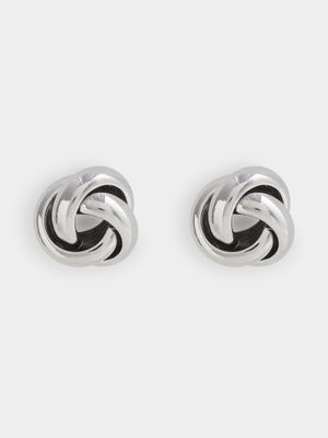 Twisted Bun Stud Earrings