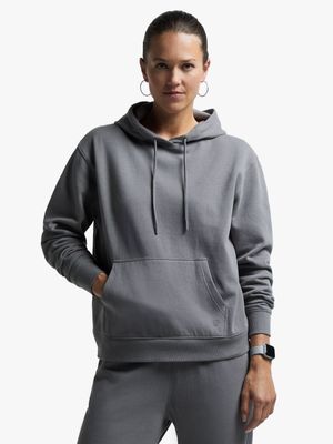 Womens TS Dynamic Fleece Charcoal Hoodie