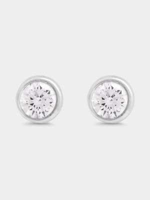 Sterling Silver 3mm Tube Stud Earrings