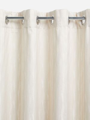 Jet Home Natural Pearl Jaquard Eyelet Curtain 230x200